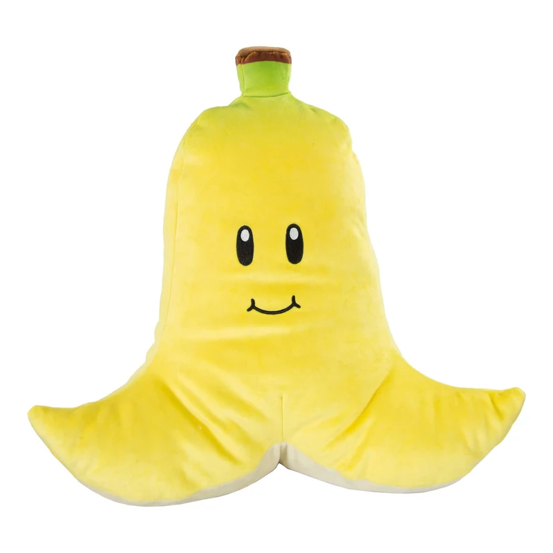 Mario Kart T12958A Peluche Mochi Banane 40 cm Super Mario Bros. Club Mocchi 34cm Banana Skin Extra Large Plush, Multicolour