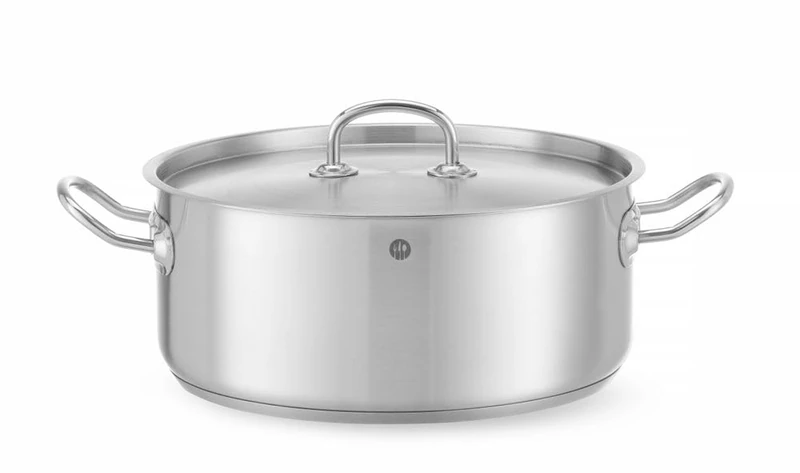 HENDI Stew pan low, with lid, Kitchen Line, ⌀280x(H)120 mm, 7.4 L