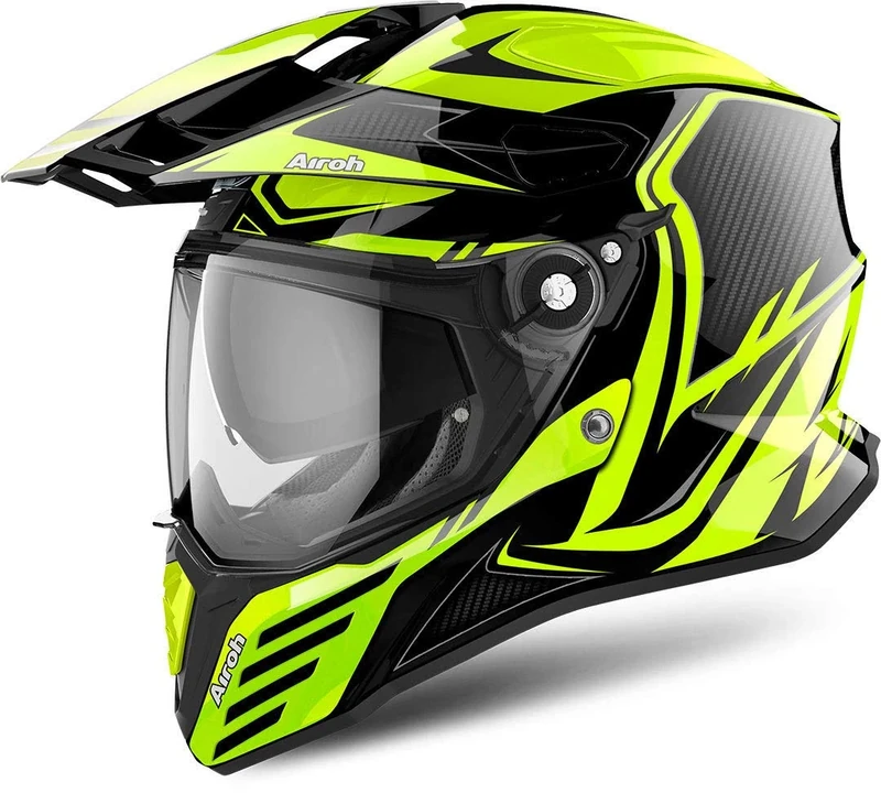 HELMET AIROH COMMANDER CARBON YELLOW GLOSS S