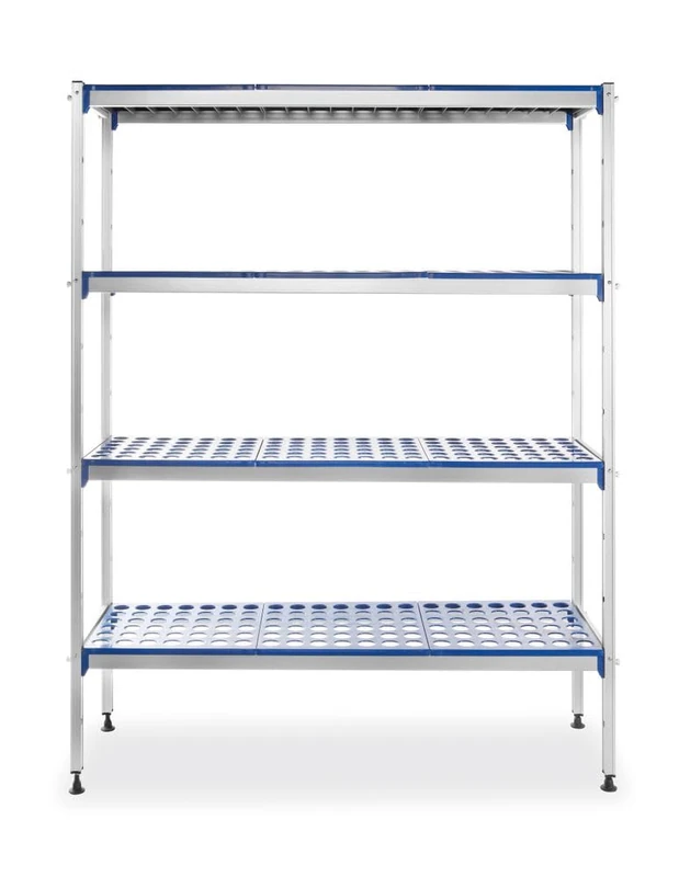 HENDI Aluminium storage rack, 1280x405x(H)1685 mm