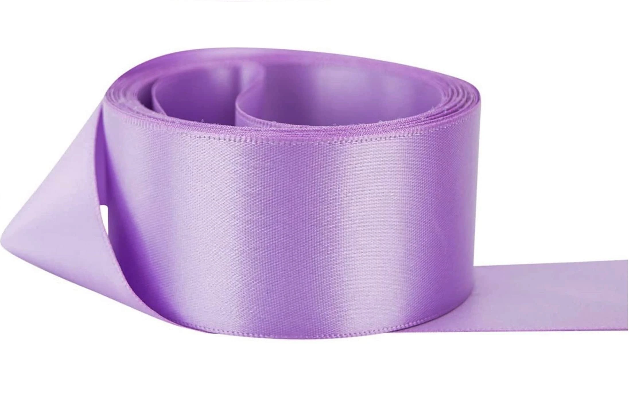 Satin Ribbon. 38mm Wide - 5 Meters (Lilac) Perfect for Gifts Wrap Sew Party, Decorations Events Dress Wedding Christmas Crafts, Bows Car, DIY, Bouquets, Cake More