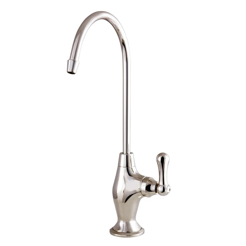 Kingston Brass KS3196AL Restoration 1/4 Turn Water Filtration Faucet, Polished Nickel, 4-5/8 Inch in Spout Reach