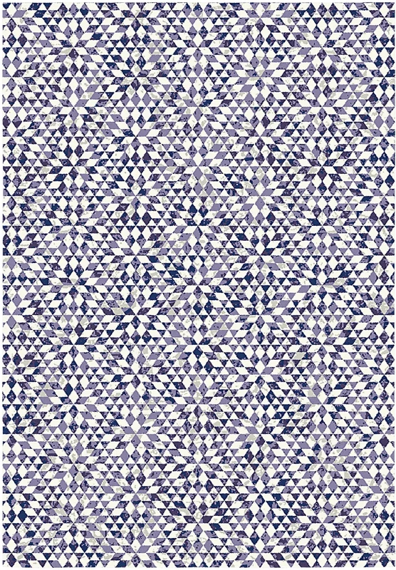 ASPECT Kaleido Vintage Geometric Pattern Area Rug, Polyester, Purple, 120x170cm