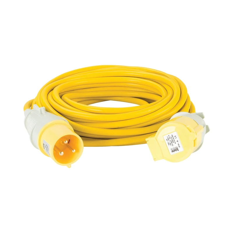 Defender Extension Lead Yellow 4mm2 32A 14m 110V (E85240)