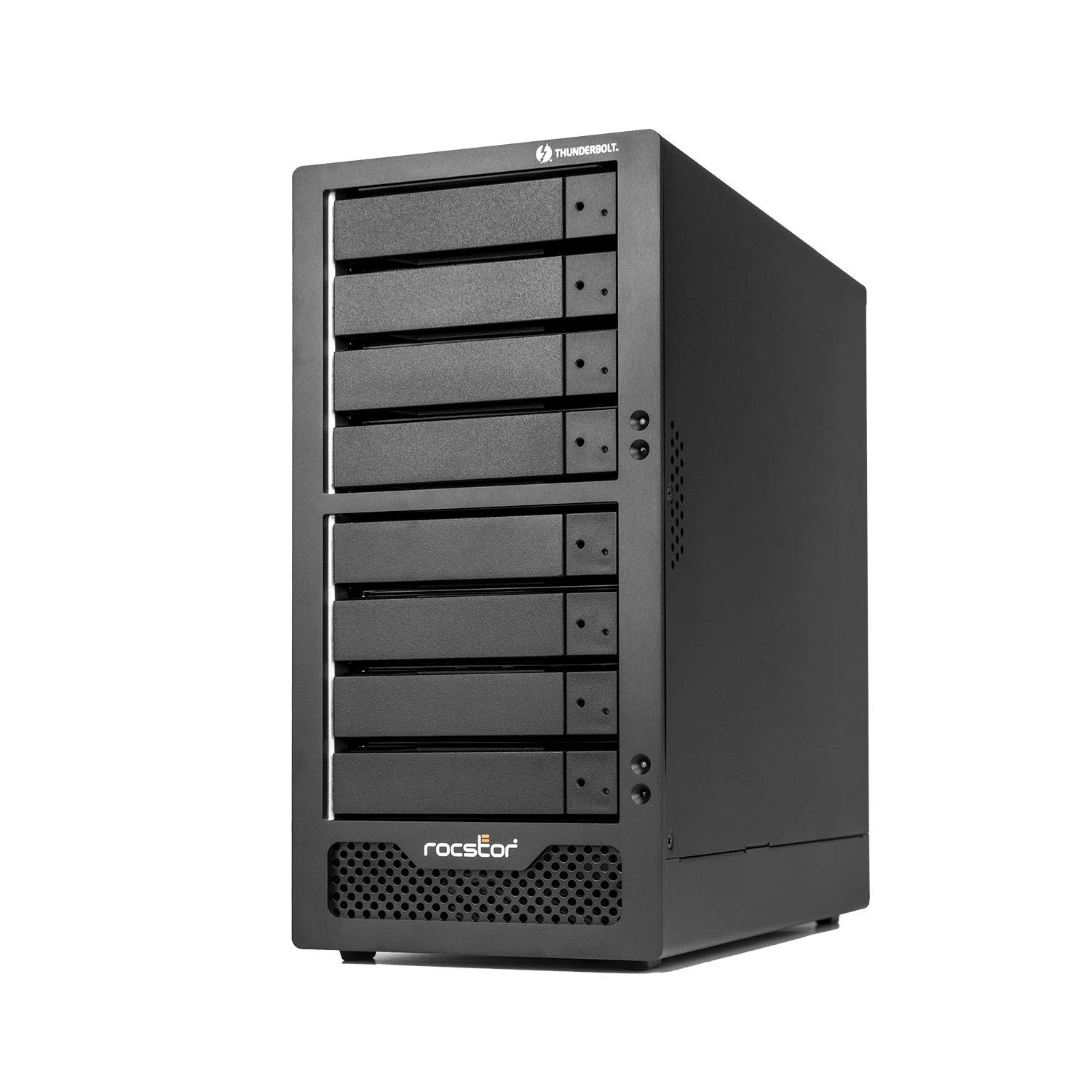 Rocstor GP3505-01 RocPro T38-32TB - 7200 rpm - Dual Thunderbolt 3 / Mini DP 8-bay Desktop RAID 0,1,10,5,50,6,60 Storage