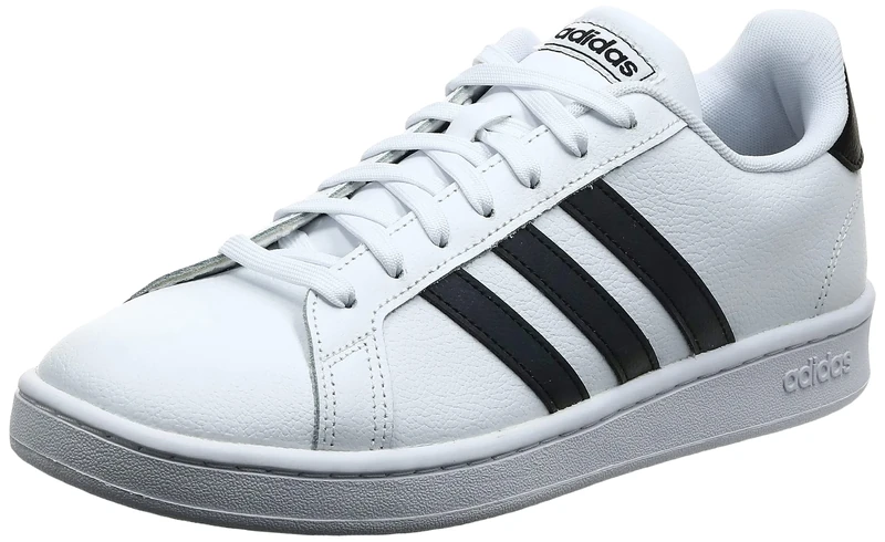 adidas Men's Grand Court Sneaker, White/Core-Black/White, 10 UK - Image 1