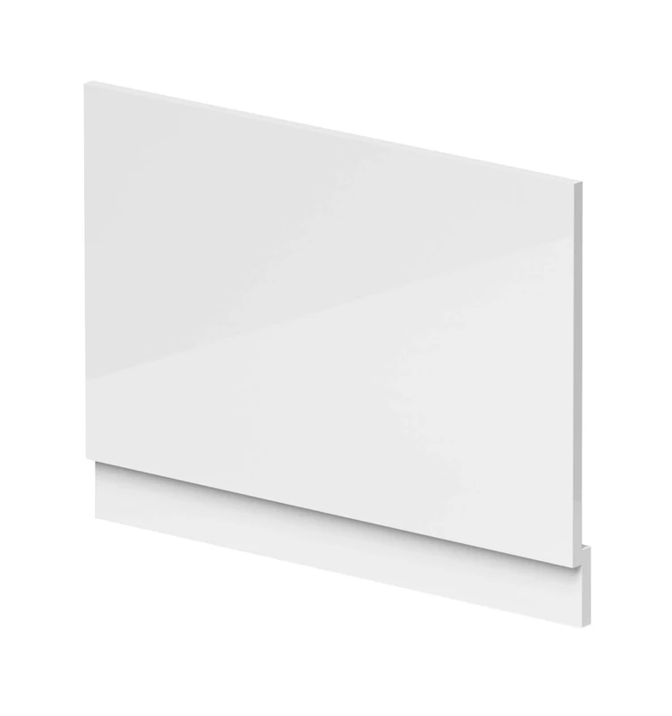 Nuie Athena BPR113 | Modern Bathroom End Bath Panel and Plinth, 780mm x 580mm, Gloss White, 800mm