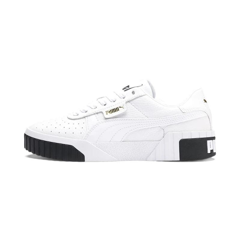 PUMA Women Cali Wn's Low-Top Trainers, PUMA White-PUMA Black, 5 UK