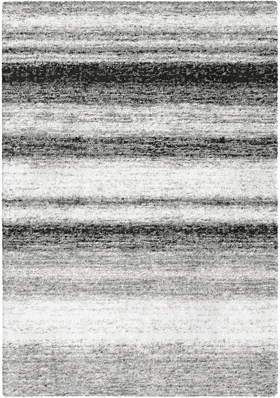 Aspect SHADED COAST Contemporary Abstract Line Minimalist Design Rug,Black/Grey/White