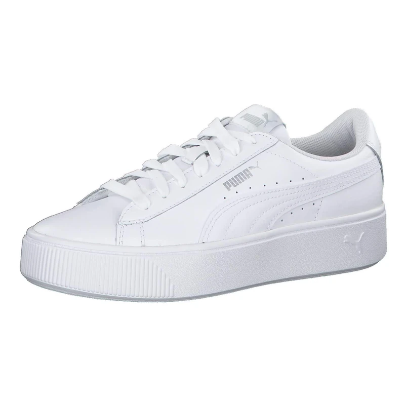 Puma Women Puma Vikky Stacked L Sneakers, Puma White-Puma White, 6.5 UK