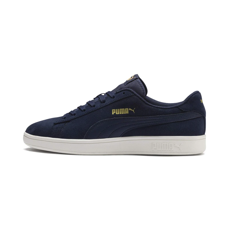 PUMA Smash V2 Unisex Adult Trainers - Blue/Gold/White