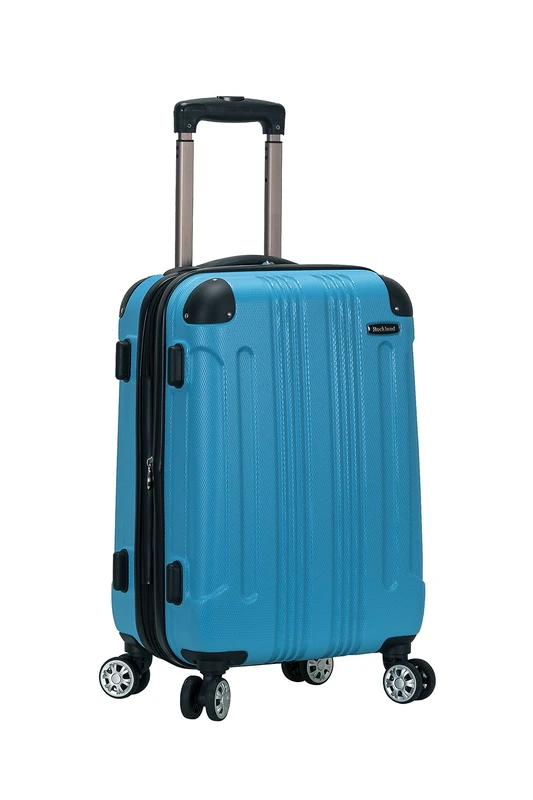 Rockland Hardside Expandable Luggage with Spinner Wheels, Multicolor, Turquoise, Carry-On 20-Inch, Rockland London Hardside Spinner Wheel Luggage