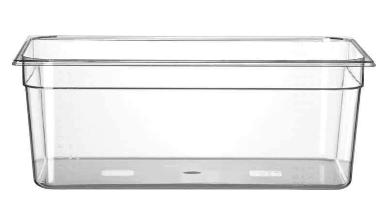 HENDI Gastronorm container 1/1, PC transparent, 530x325x(H)200 mm, 28 L