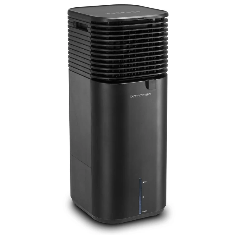 TROTEC PAE 50 Air Cooler/Fan on Wheels - (4 Power Levels, 145W, Remote Control, LED Display) - Various Operating Modes and Humidifier Function