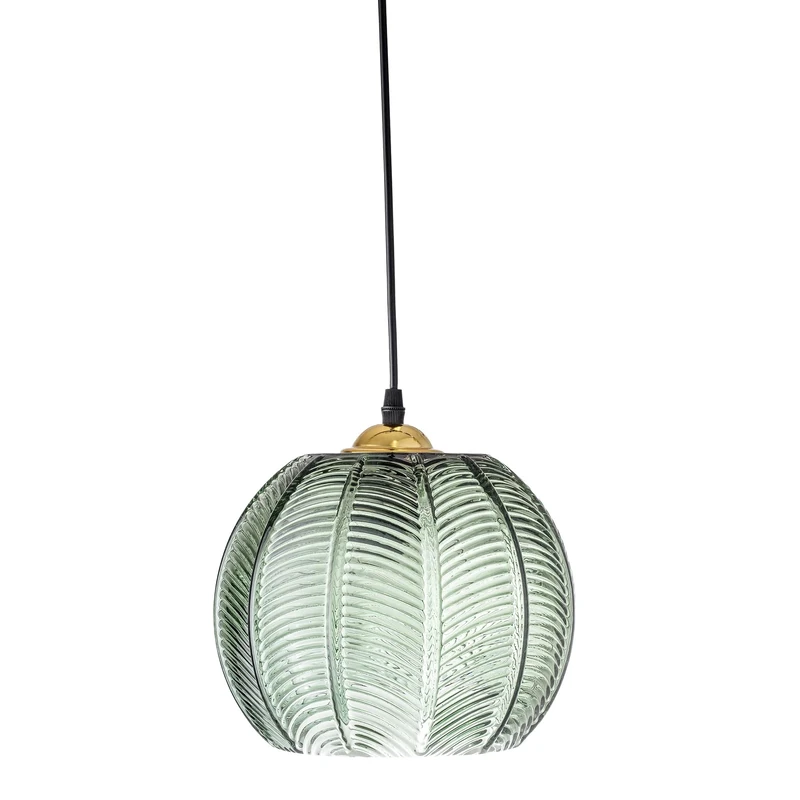 Bloomingville Green Glass Chandelier - Image 1