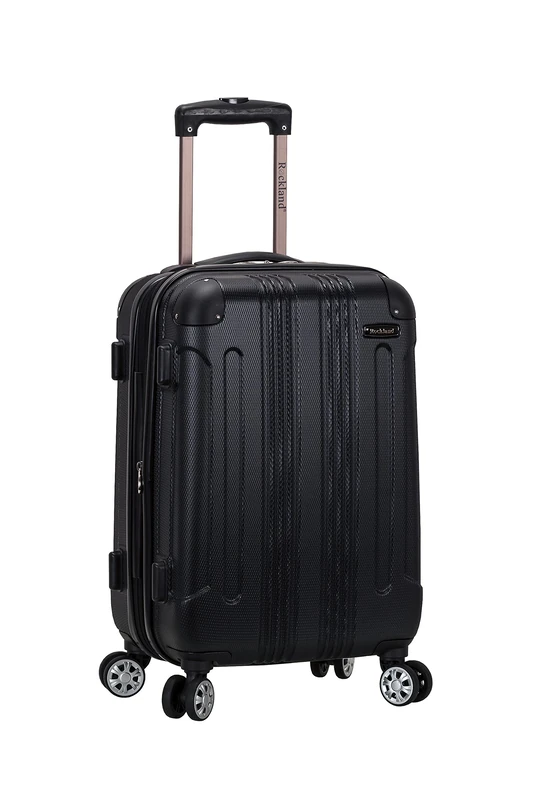Rockland Hardside Expandable Luggage with Spinner Wheels, Multicolor, Black, Carry-On 20-Inch, Rockland London Hardside Spinner Wheel Luggage