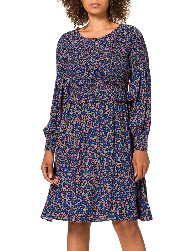 BOSS Women's Alineh Dress, Multicolour (Open Miscellaneous 991), 14 (Size: 40)