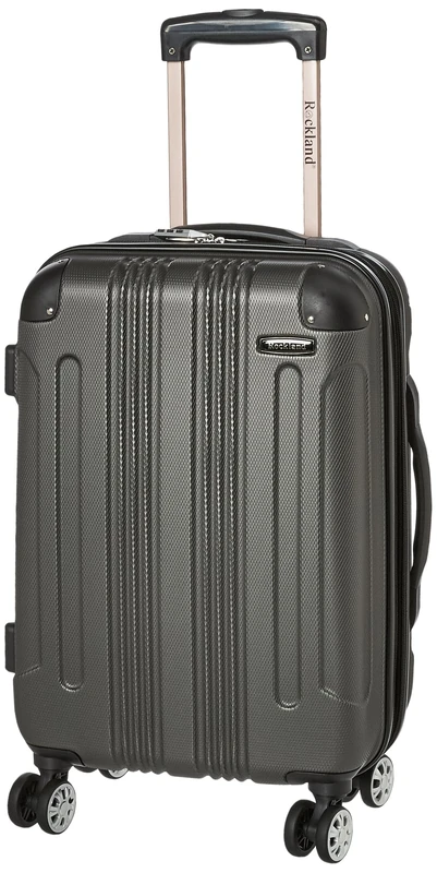 Rockland London Hardside Spinner Wheel Luggage, Gray, Carry-On 20-Inch, London Hard Case with Swivel Wheel