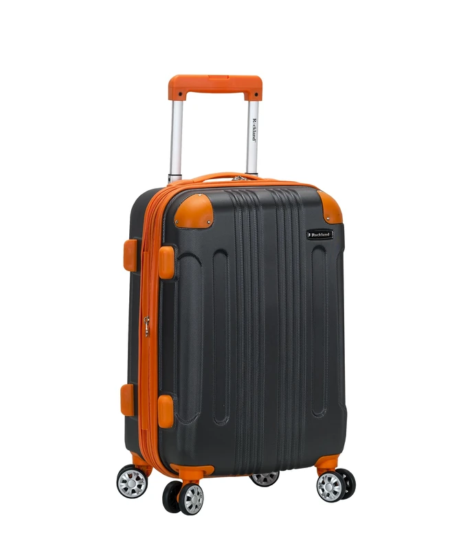 Rockland Hardside Expandable Luggage with Spinner Wheels, Multicolor, Grey, Carry-On 20-Inch, Rockland London Hardside Spinner Wheel Luggage