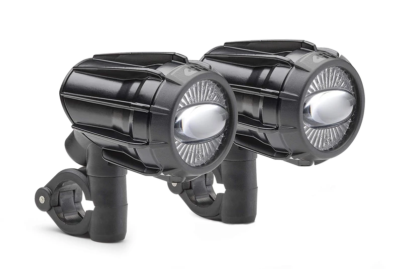 GIVI PAIR OF PROJECTORS ANTINEBBIA OM.UNIVERSAL LED NEW ALUMINUM BLACK - Image 1