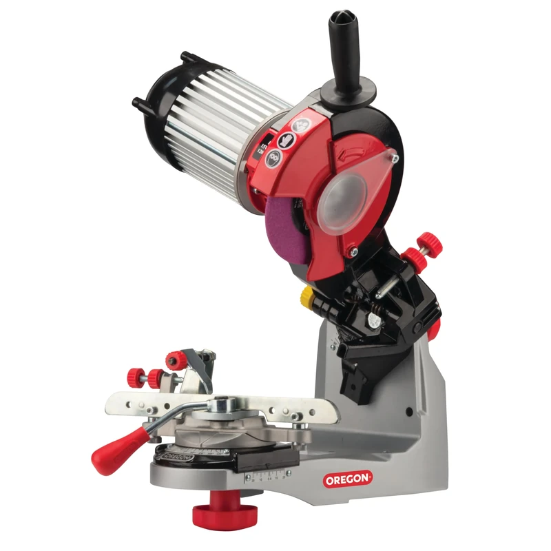 Oregon Professional Chainsaw Sharpening Device, Compact 230-Volt Bench Grinder, Universal Chain Saw Sharpener, Electric, for All Chainsaw Chains (520-230)