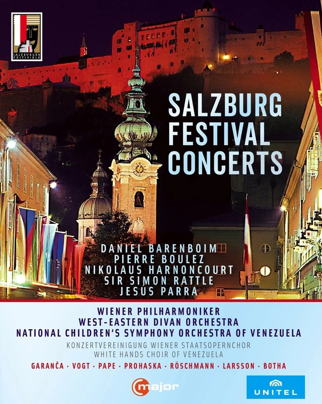 Salsburg Festival Concerts [Garanca; Vogt; Pape; Prohaska; Röschmann; Larsson; Botha; Wiener Philharmoniker; Sir Simon Rattle] [C Major Entertainment: 746104] [Blu-ray]