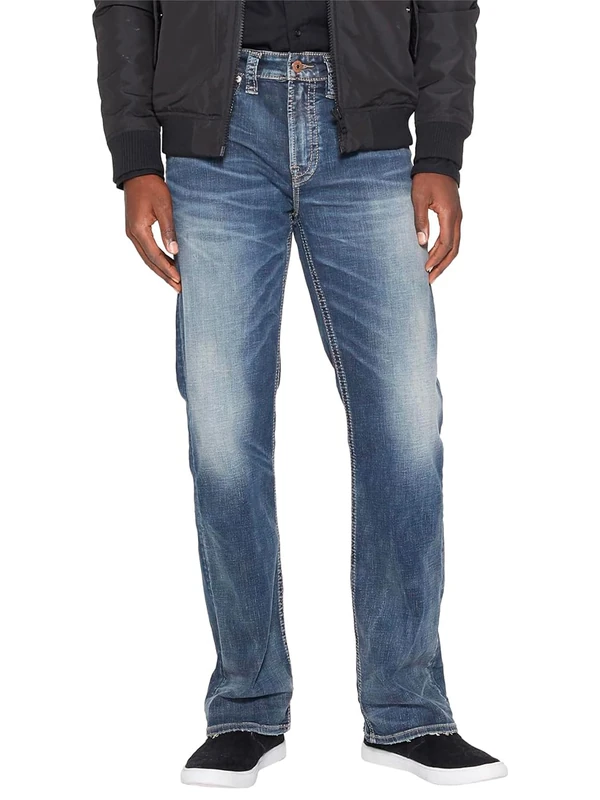 Silver Jeans Co. Men's Craig Easy Fit Bootcut Jean, Medium Vintage Indigo, 31W x 36L