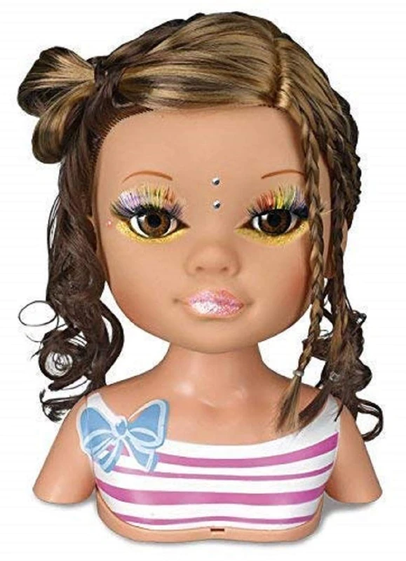 Nancy Famosa 700013833 Secrets de Beauty Day, Brown Doll