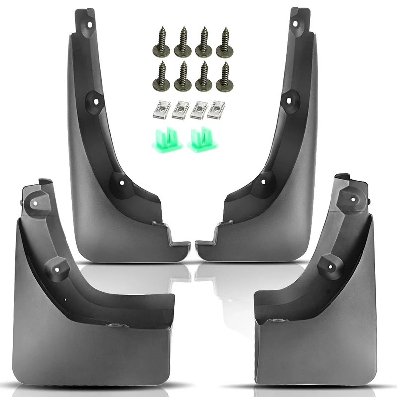 Set of 4 Mud Flaps Splash Guards for Toyota RAV4 2006-2012 with Factory Fender Flares