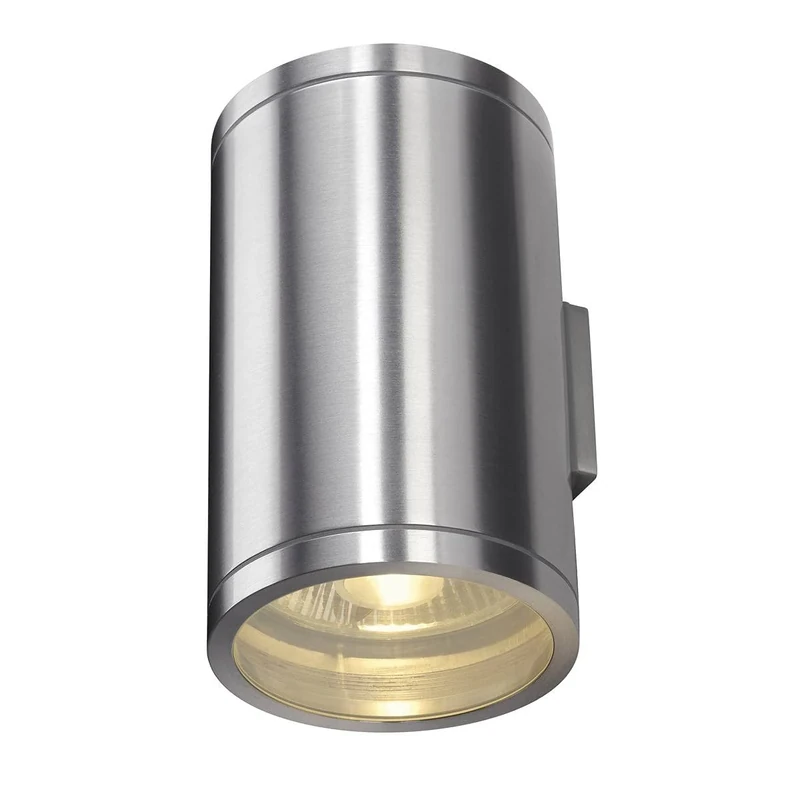 SLV Surface-Mounted Wall Light ROX Wall Out UP/Down/Illumination for Walls, Paths, entrances, LED Outdoor spot, Surface-Mounted Outdoor Light, Garden lamp / GU10 IP44 50W Aluminium