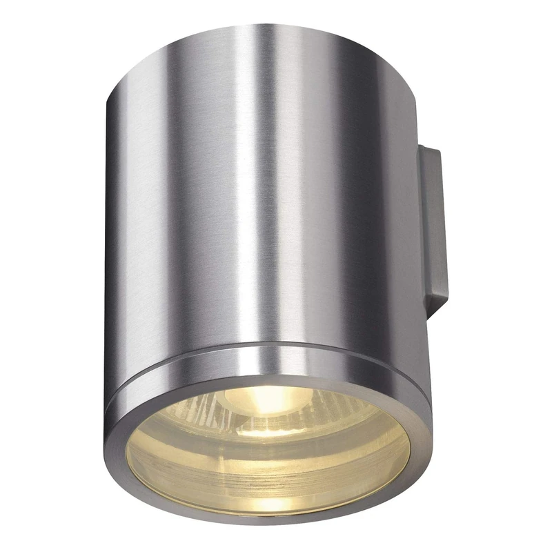 SLV Wall-Mounted Light ROX Wall Out/Lighting for Walls, Paths, entrances, LED spot Outdoor, Surface-Mounted Light Outdoor, Garden lamp / GU10 IP44 50W Aluminium