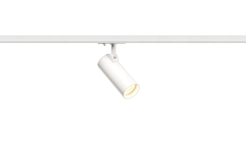 SLV 1-Phase System spot Helia 50 / Spotlight, LED spot, Ceiling Spotlight, Ceiling Light, Track System, Indoor Lighting / 3000K 11W 750lm White 35 Degrees