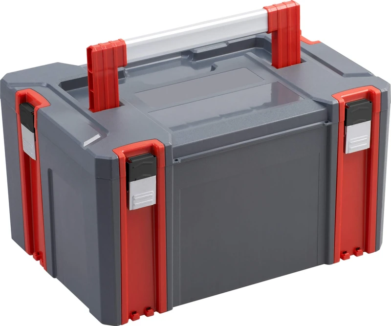 Connex System Box – Size L – 34 Litre Volume – 80 kg Load Capacity – Individually Expandable System – Stackable – Made of Robust Plastic/Stackable Box/Tool Box / COX566202
