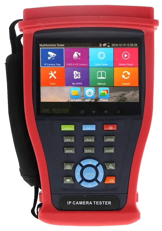 TENMA 72-13175 Security CCTV and IP Camera Test Monitor, AHD, HD-TVI, HD-CVI, IP, Analogue PoE Testing