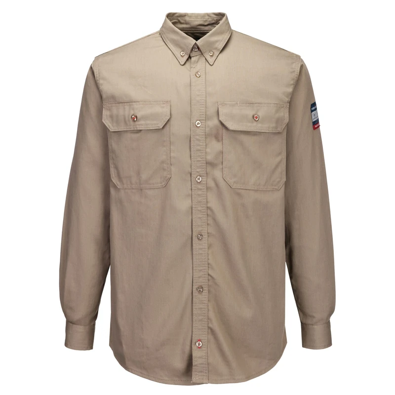 Portwest FR89 Bizflame 88/12 FR Shirt Secure Storage Dual Hazard Protection