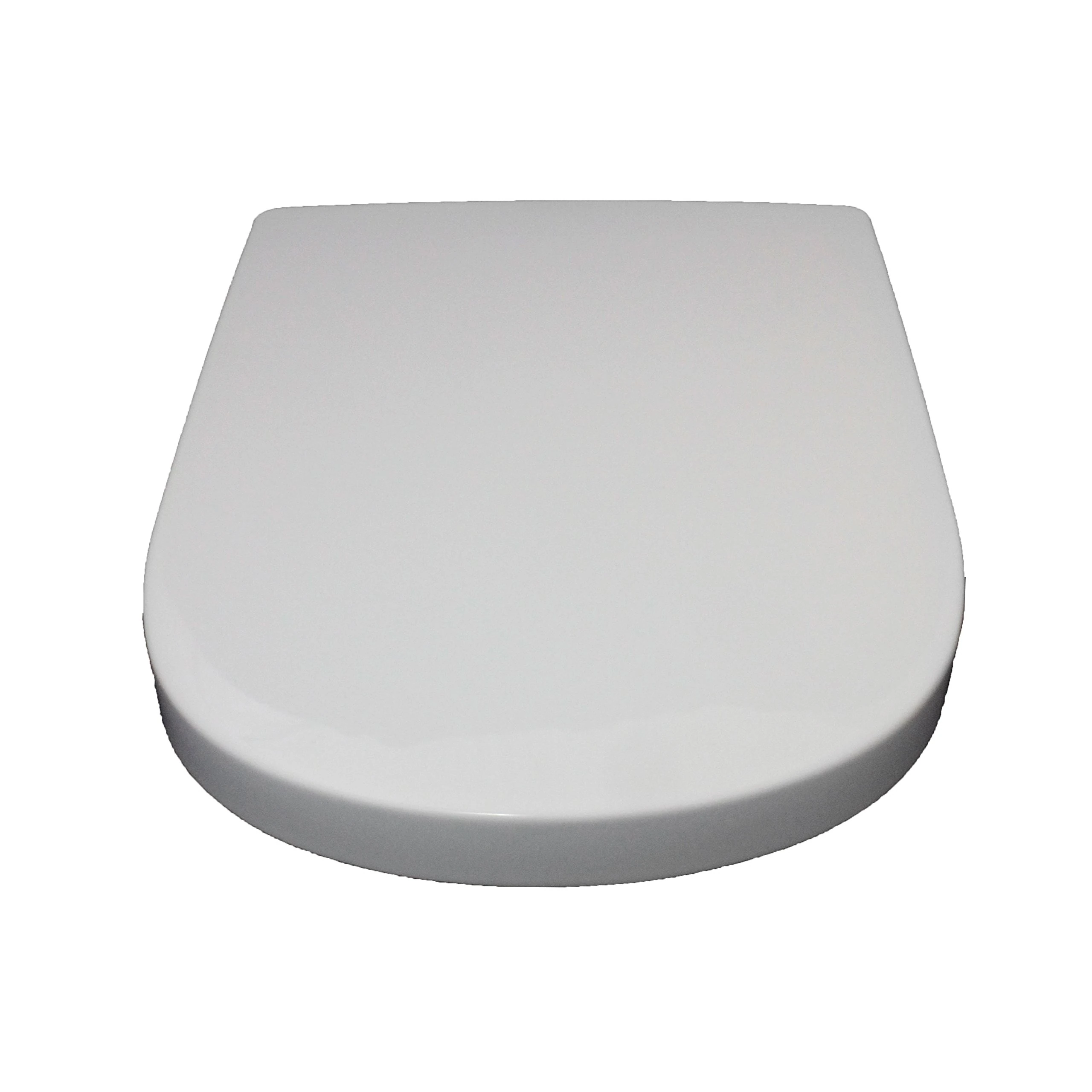 Essential Shopping D-Shaped White Soft Close Quick Release Kartell Toilet Seat Top Fix with Fittings
