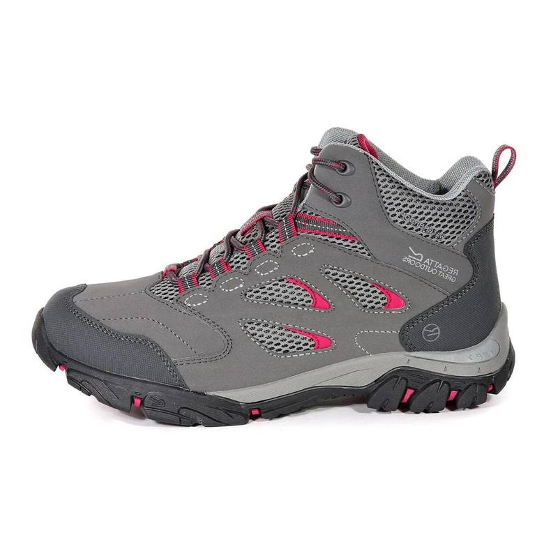 Regatta Womens/Ladies Holcombe IEP Mid Hiking Boots (6 UK) (Steel/Vivacious)