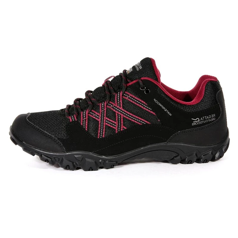 Regatta Womens Edgepoint III Low Rise Walking Shoes - 6.5 UK Black - Image 1
