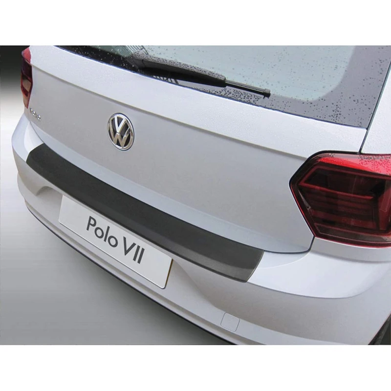 RGM ABS Rear bumper protector compatible with Volkswagen Polo VI 5-doors 2017-2021 Black