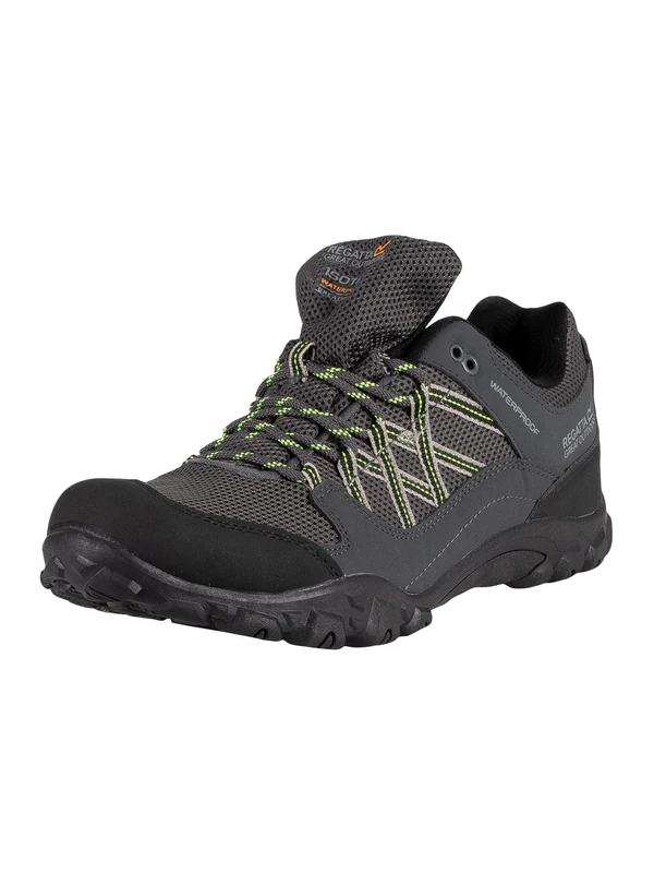 Regatta Mens Edgepoint III Outdoor Walking Trainers, Waterproof & Breathable with Hardwearing Threads & Foam Insock - Perfect for Hiking & Mountaineering Grey - Image 1