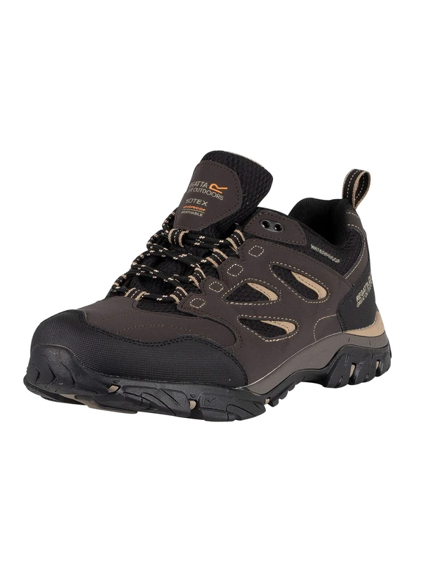 Regatta Mens Holcombe IEP Low Hiking Boots (12 UK) (Peat/Gold Fawn)