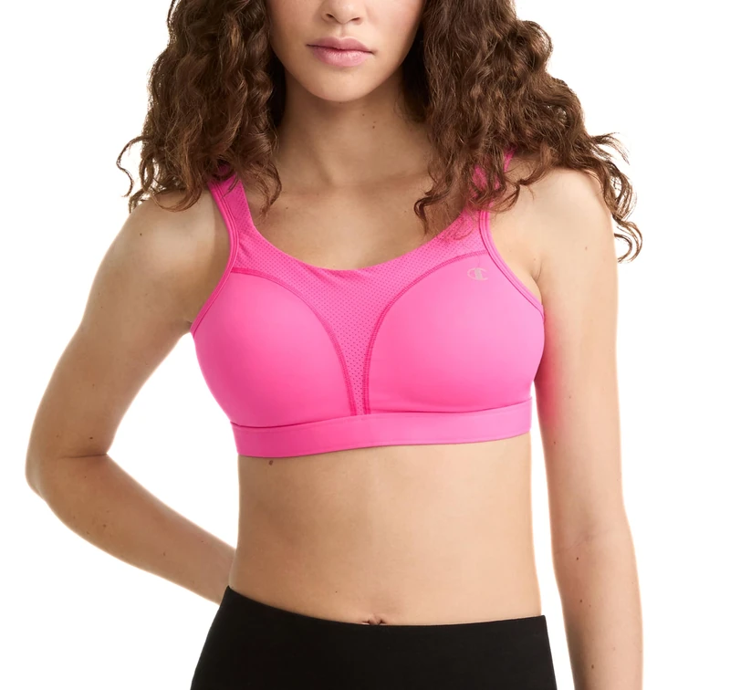 Champion Women's, Spot Comfort, Maximum Support, High-Impact Sports Bra, Opaque, Pinksicle, 36D