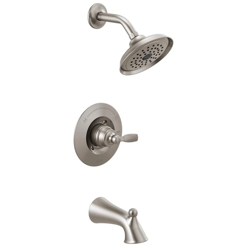 Delta T14432-SS Woodhurst Tub/Shower Trim, Stainless (Valve Sold Separately)