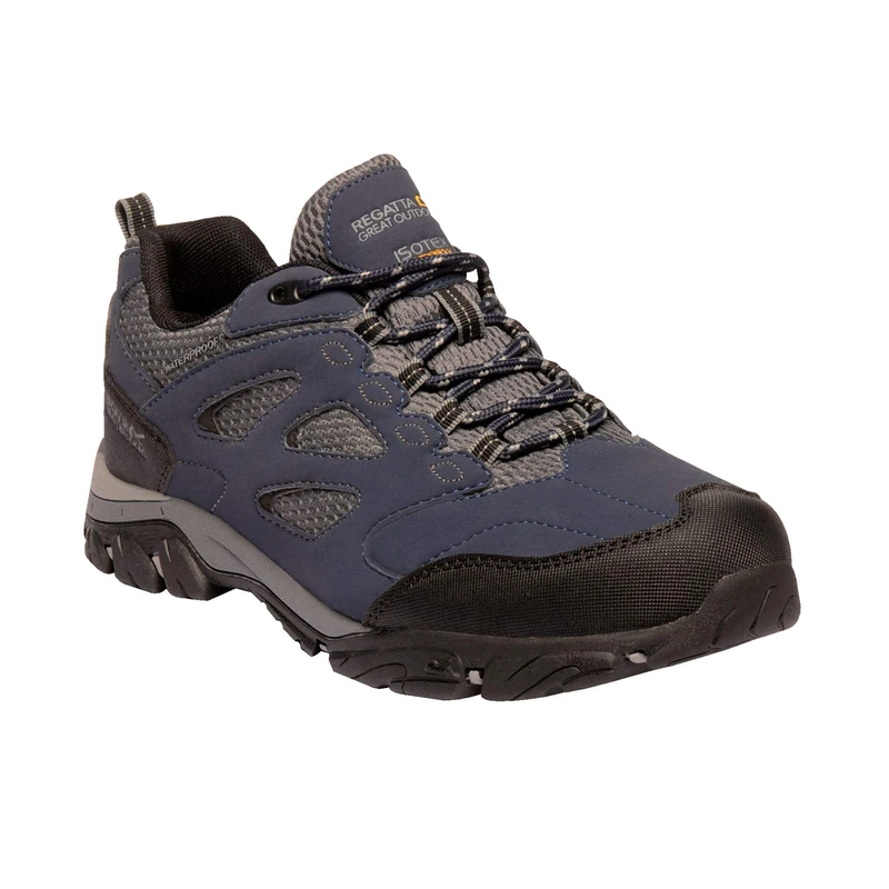 Regatta Mens Holcombe IEP Low Rise Walking Shoes, Waterproof & Breathable with Hardwearing Outdoor Tread - Perfect for Hiking & Climbing