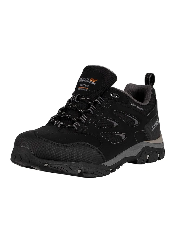 Regatta Mens Holcombe IEP Low Rise Walking Shoes, Waterproof & Breathable with Hardwearing Outdoor Tread - Perfect for Hiking & Climbing