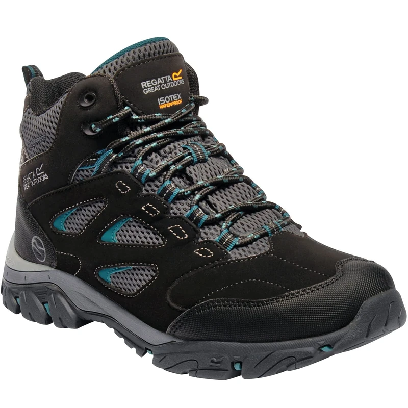 Regatta Women's Holcombe Waterproof Mid Walking Boots with Isotex and Hydropel technology, perfect for Hiking, Walking & Outdoors