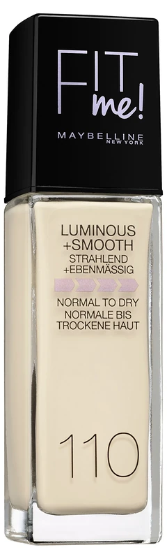 Maybelline Fit Me Luminous and Smooth Foundation - Porcelain 110 - Image 1