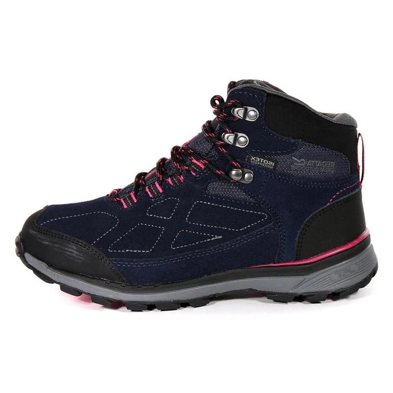 Regatta Womens/Ladies Samaris Suede Walking Boots (3 UK) (Navy/Duchess Pink)