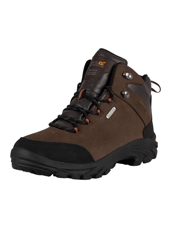 Regatta Mens Burrell Leather Peat EU42/UK8 Brown