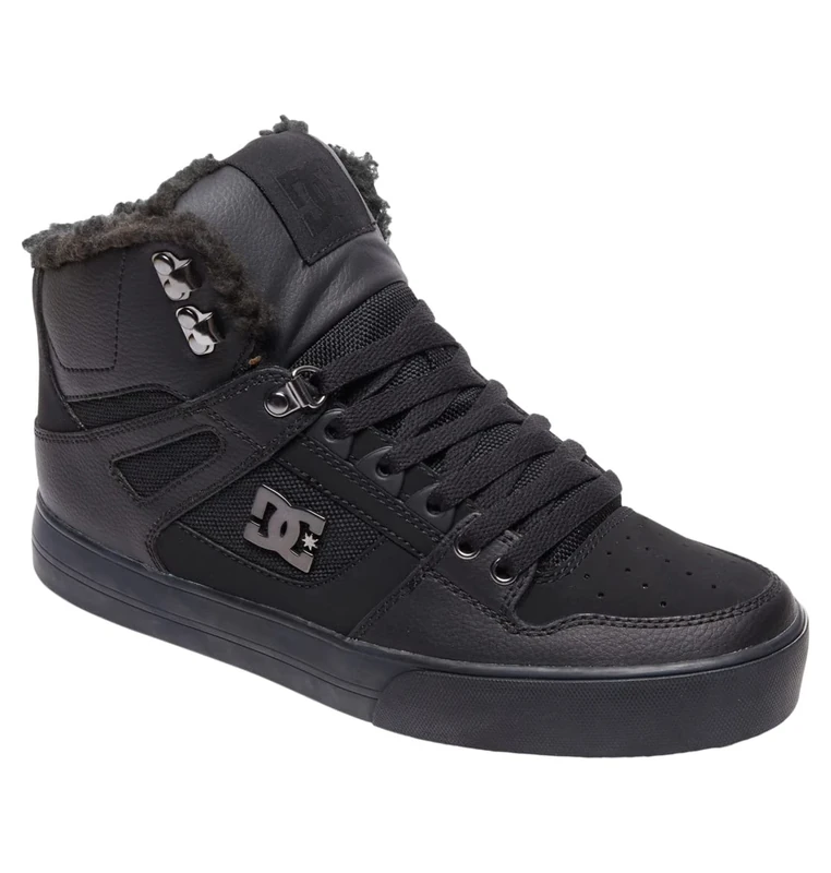 Dc Shoes Men's Pure High Top Wc Winter Skateboarding Shoes, Black (Black/Black/Black 3bk), 8 UK